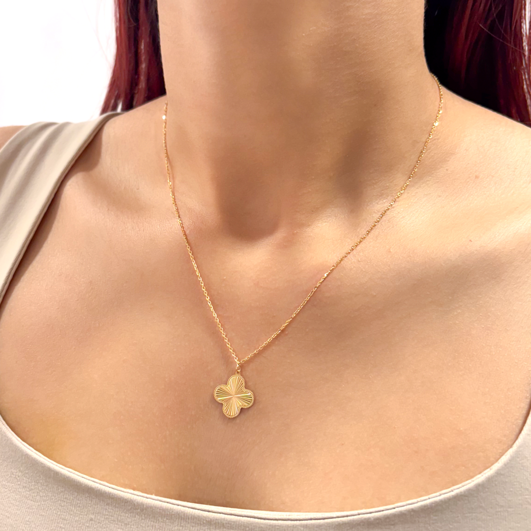 Sparkle Clover Necklace