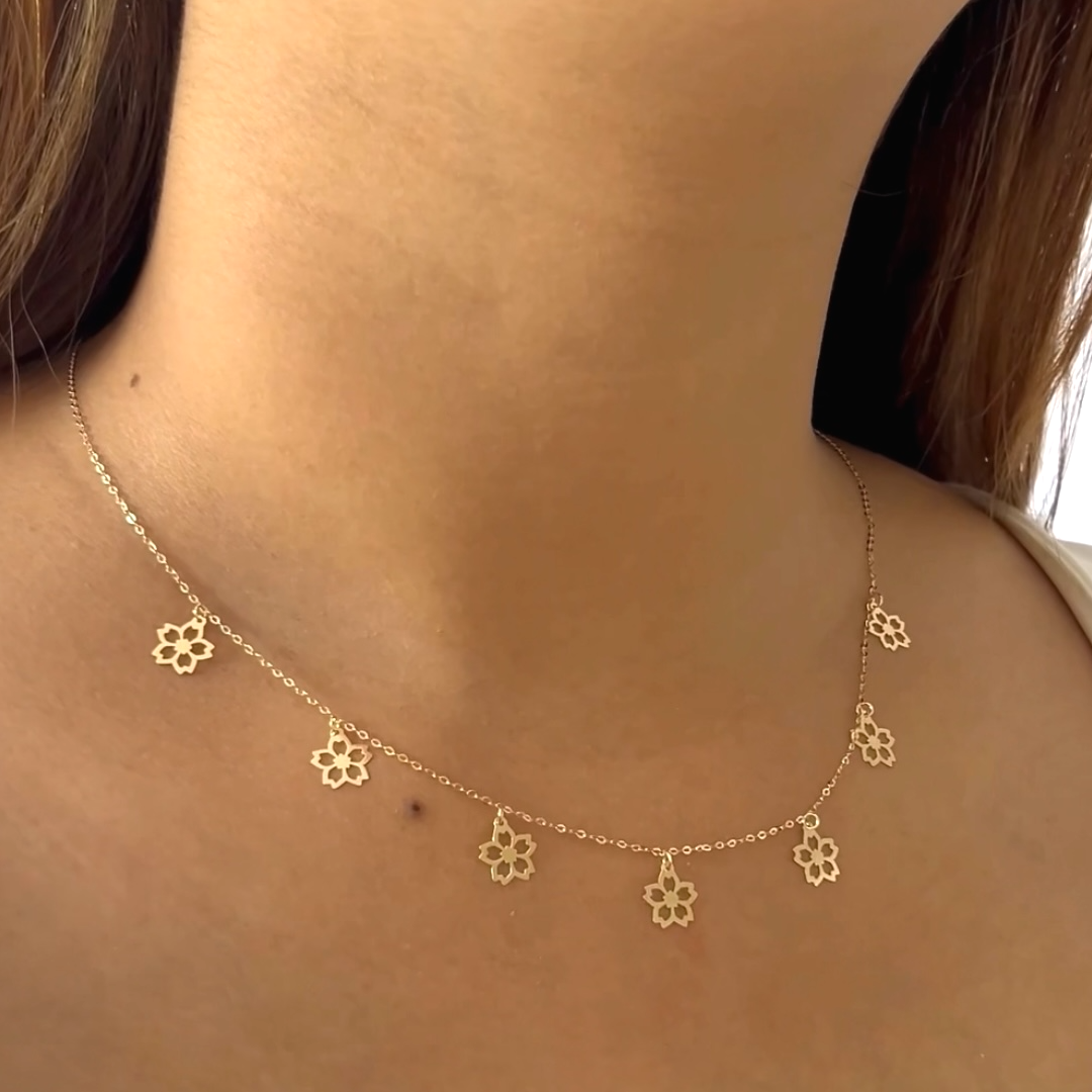 Floral Charm Necklace