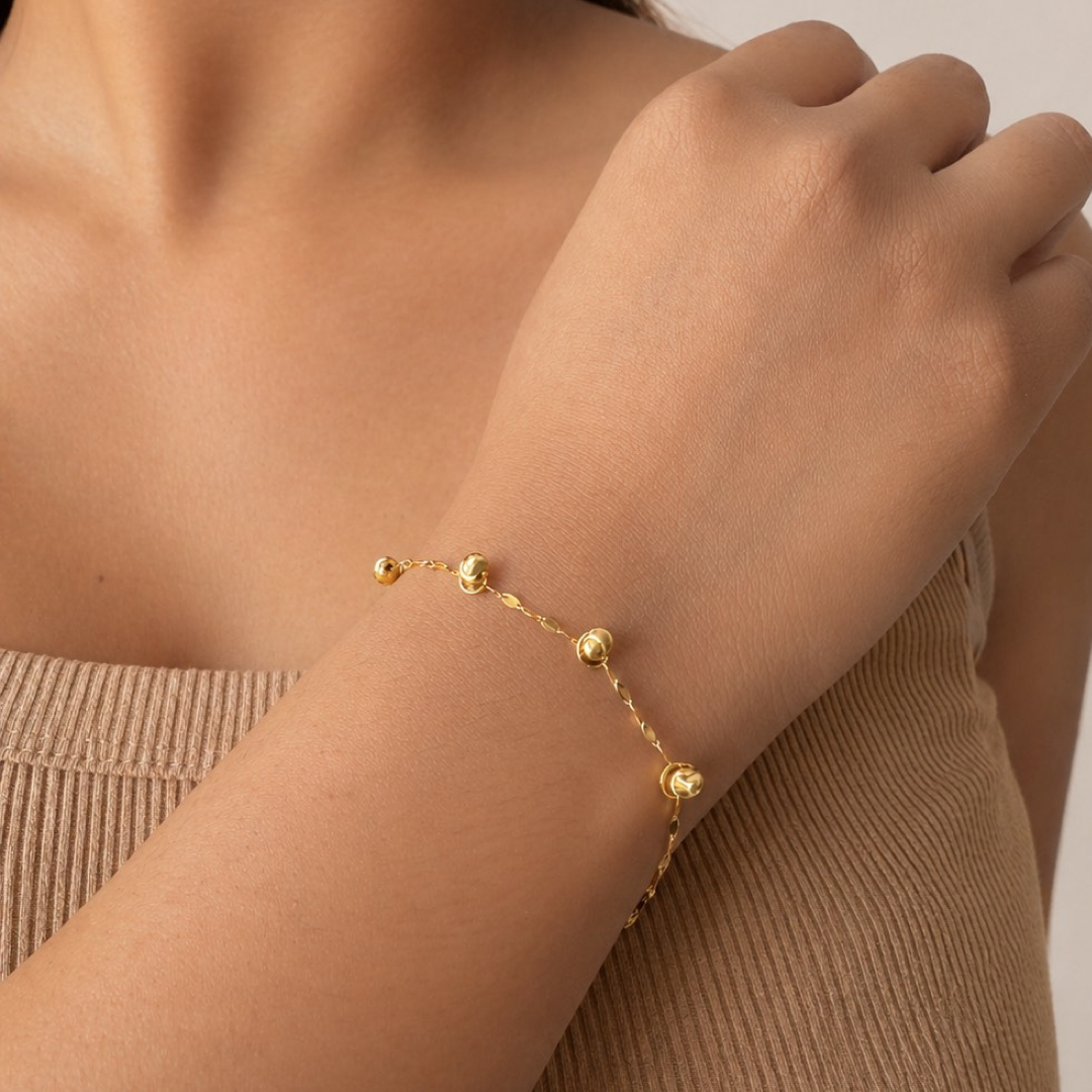 Shiny Bead Enigma Bracelet