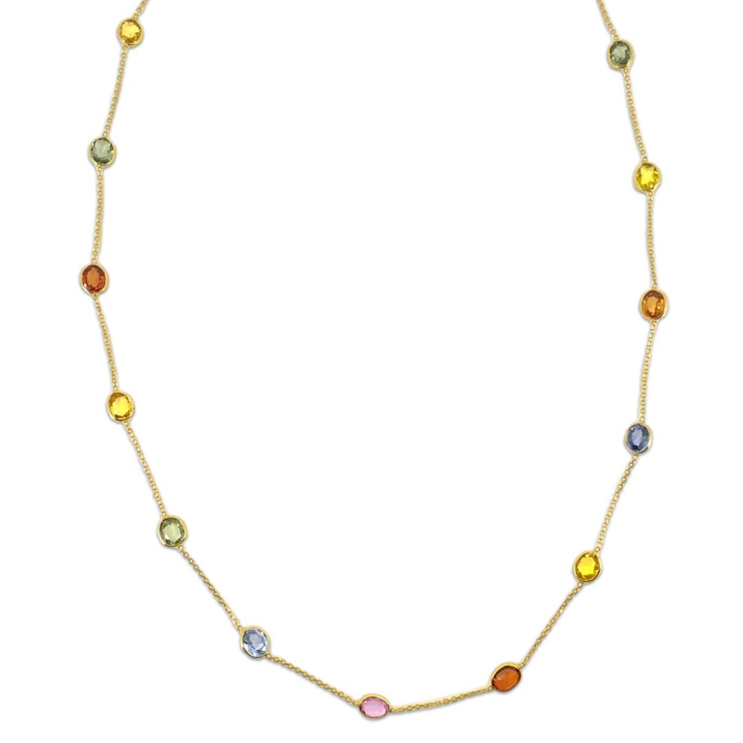 Multi Sapphire Necklace