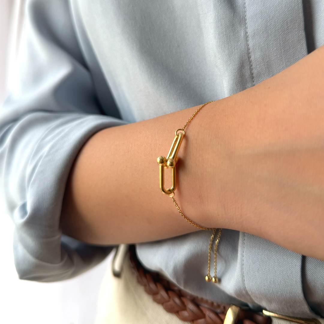 Paperclip Slider Bracelet