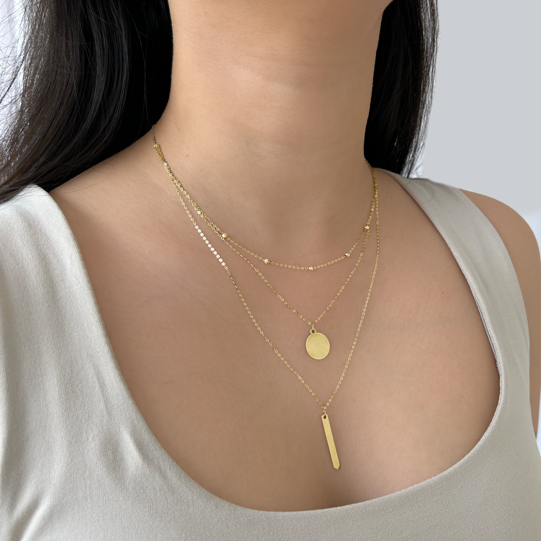 Layered Geometric Necklace