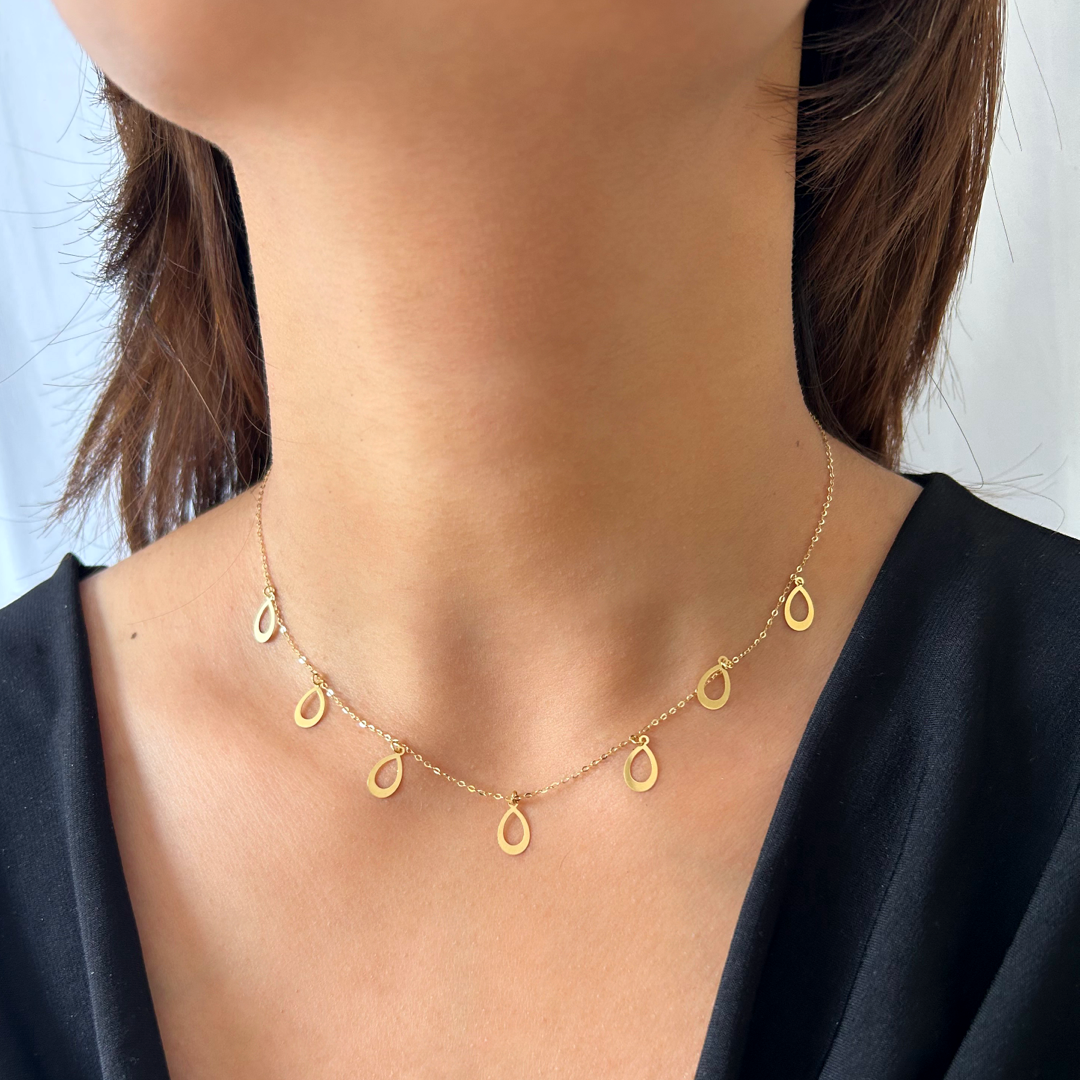 Raindrop Charm Necklace
