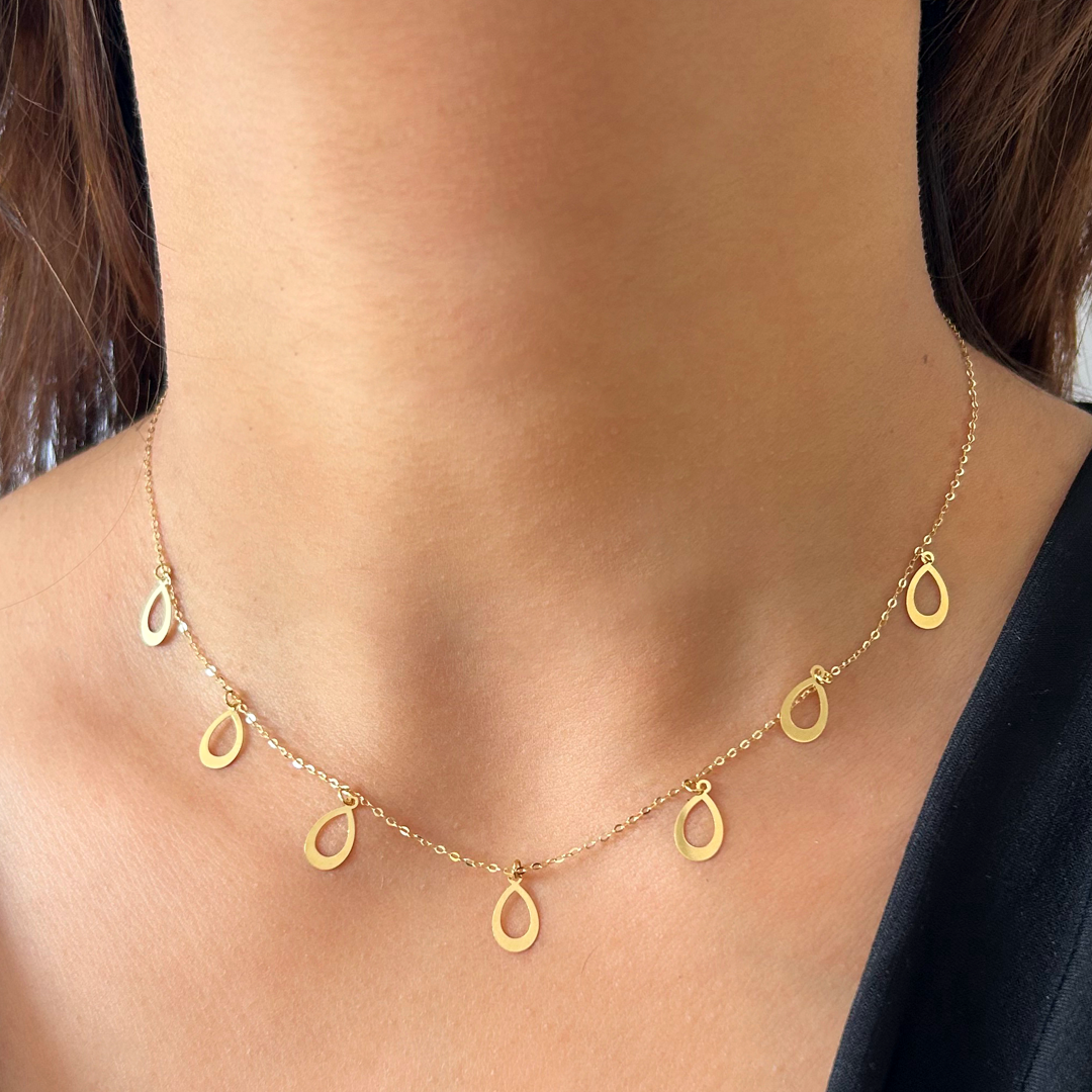 Raindrop Charm Necklace