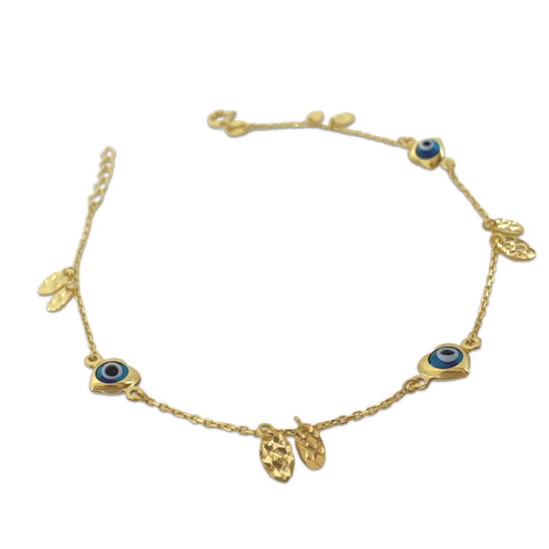 Evil Eye Heart Bracelet