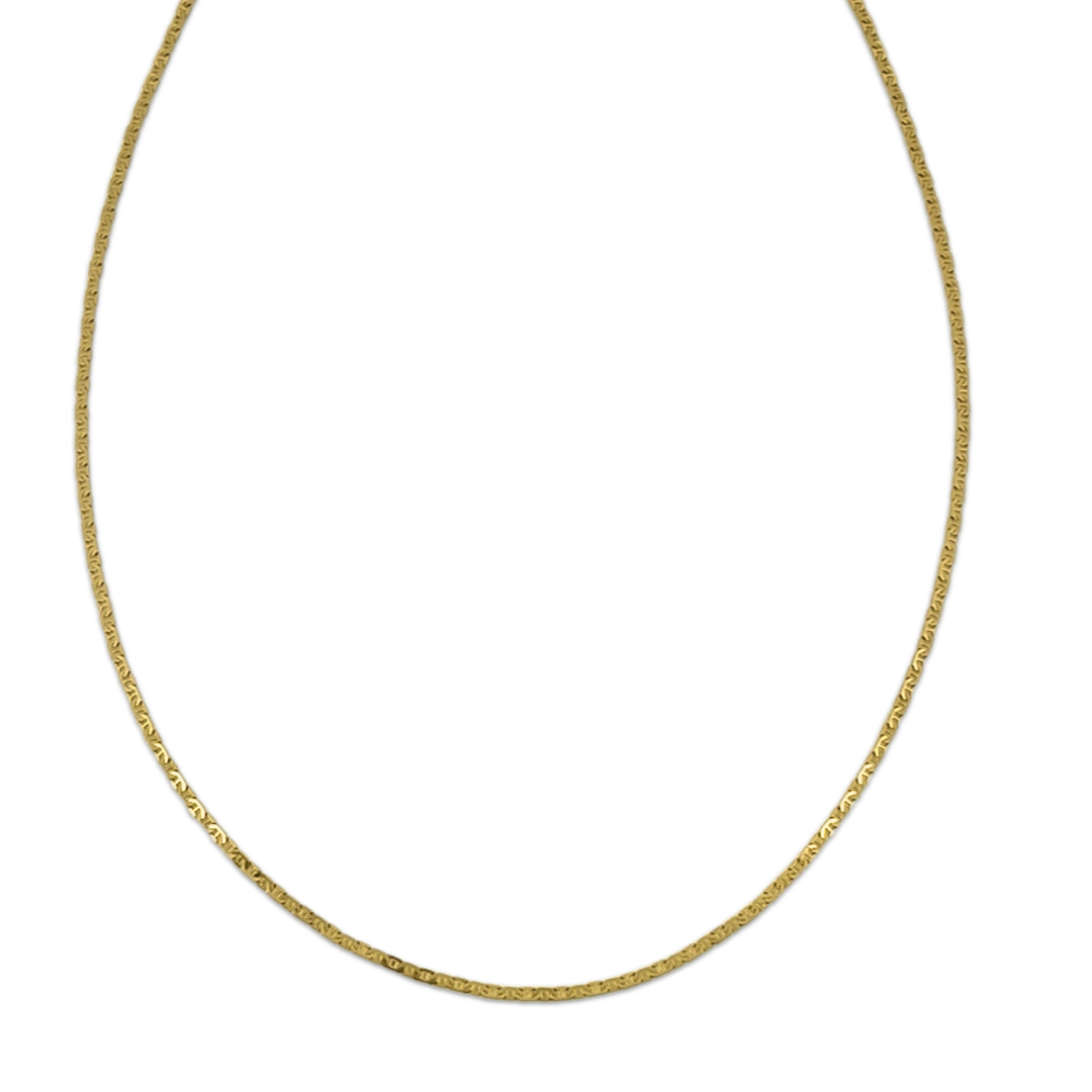 Bold Flat Link Lock Chain