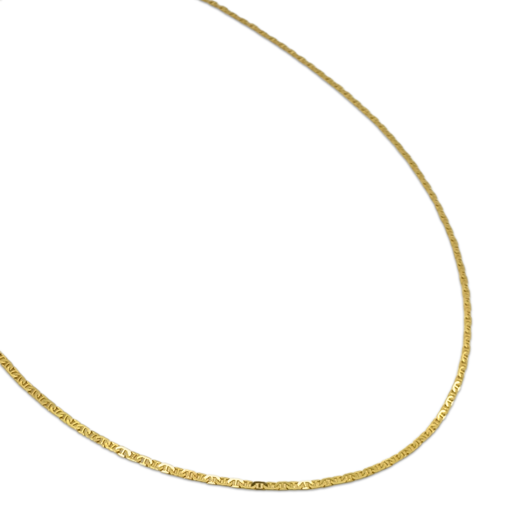 Bold Flat Link Lock Chain