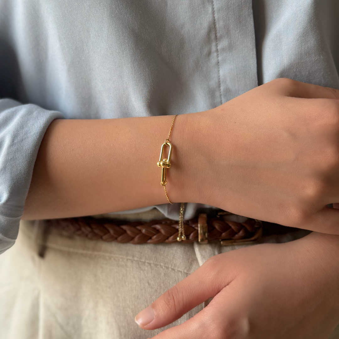 Paperclip Slider Bracelet