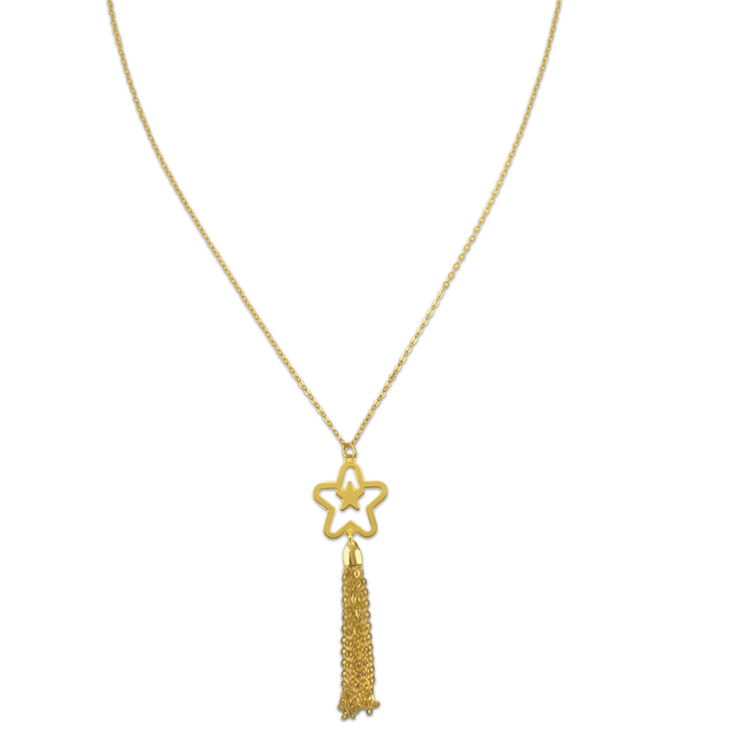 Star Chain Drop Necklace