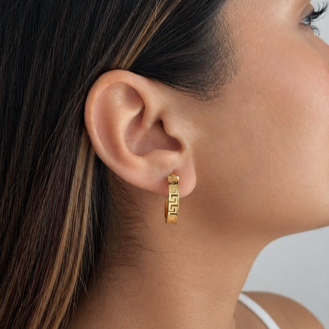 Thick Meander Hoops