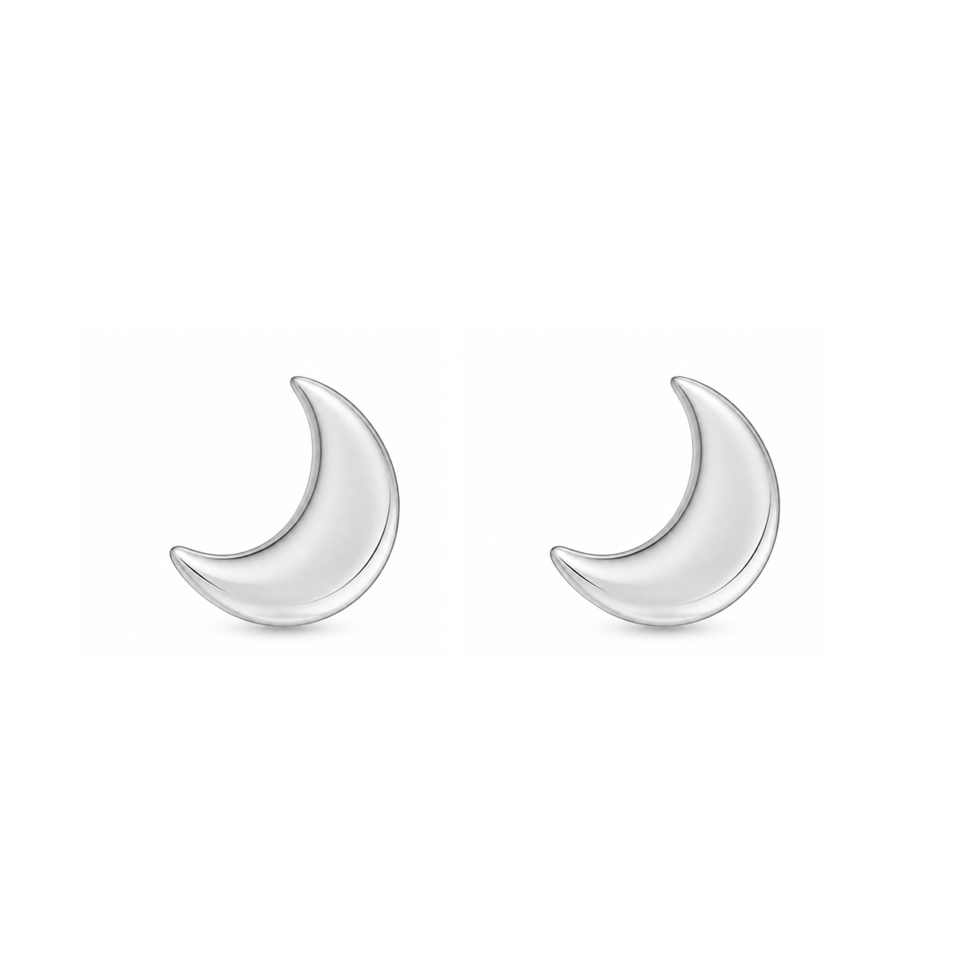Midi Moon Studs