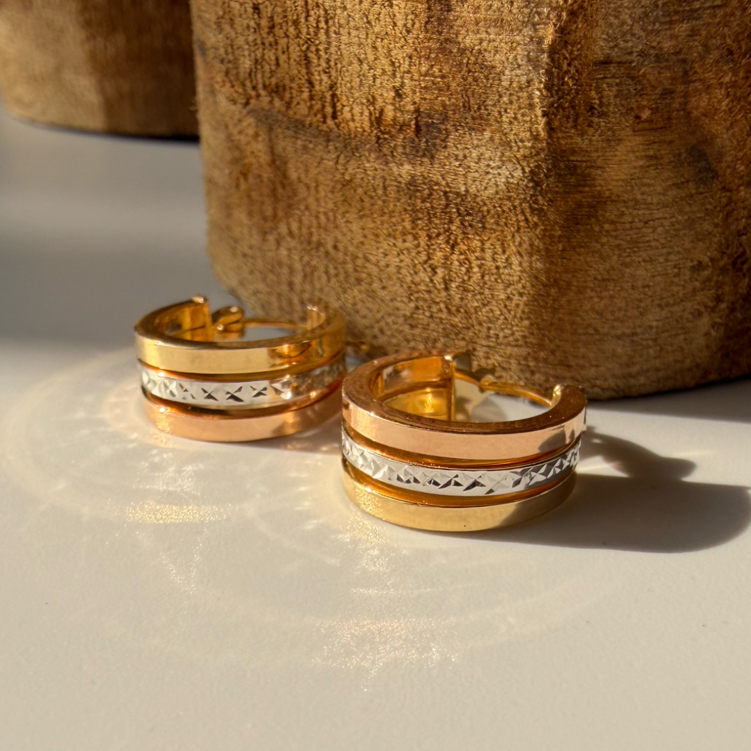 Tri Color Round Hoops