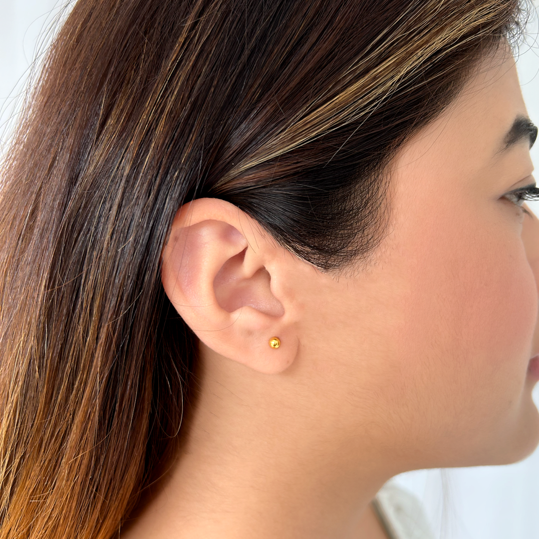 Gold Ball Studs- 3.5 mm