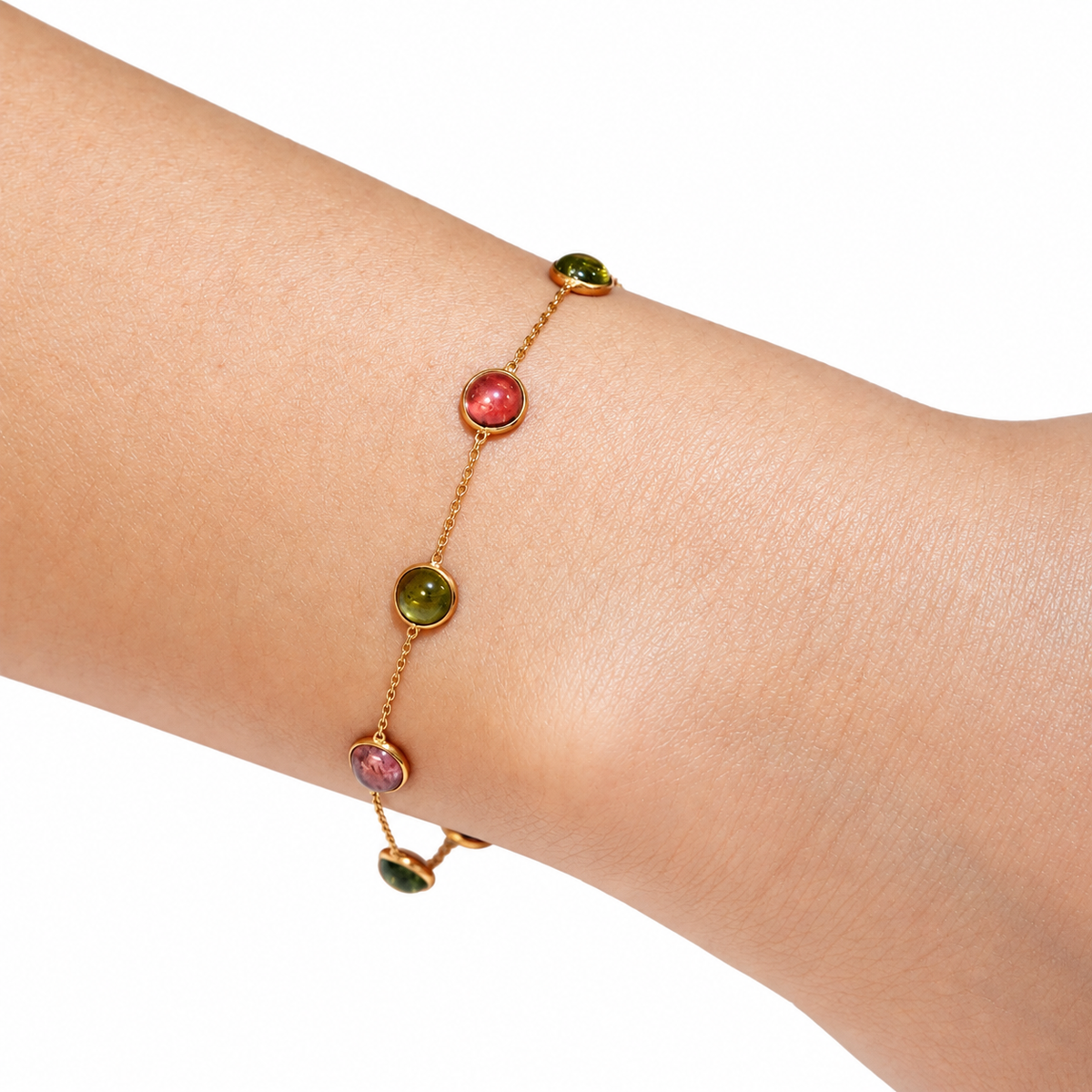 Multi Tourmaline Round Bracelet
