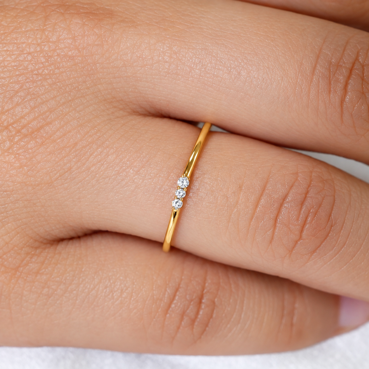 Tri-Diamond Ring