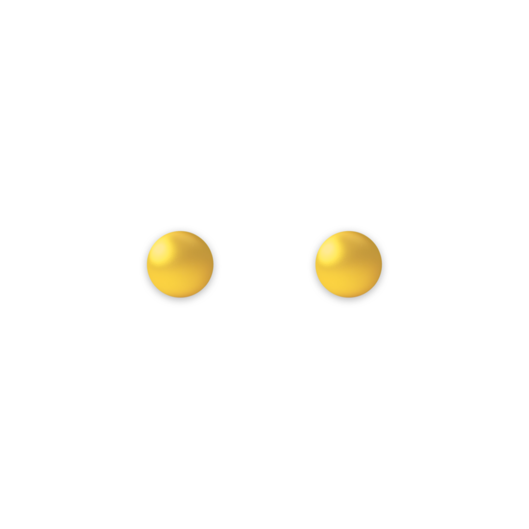 Gold Ball Studs -4 mm