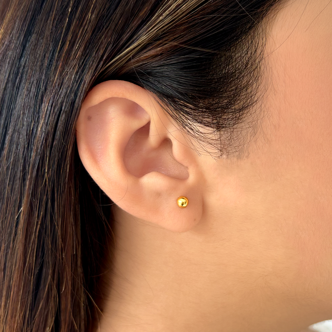 Gold Ball Studs -4 mm