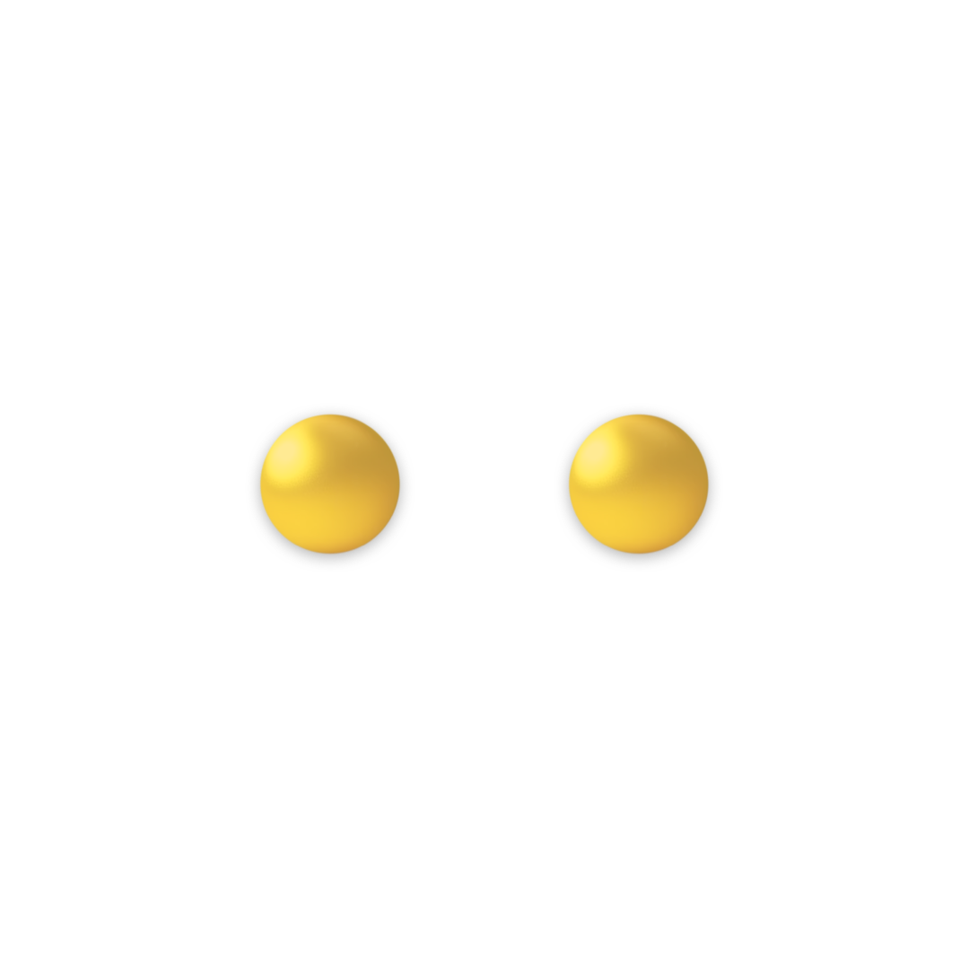 Gold Ball Studs -4.5 mm