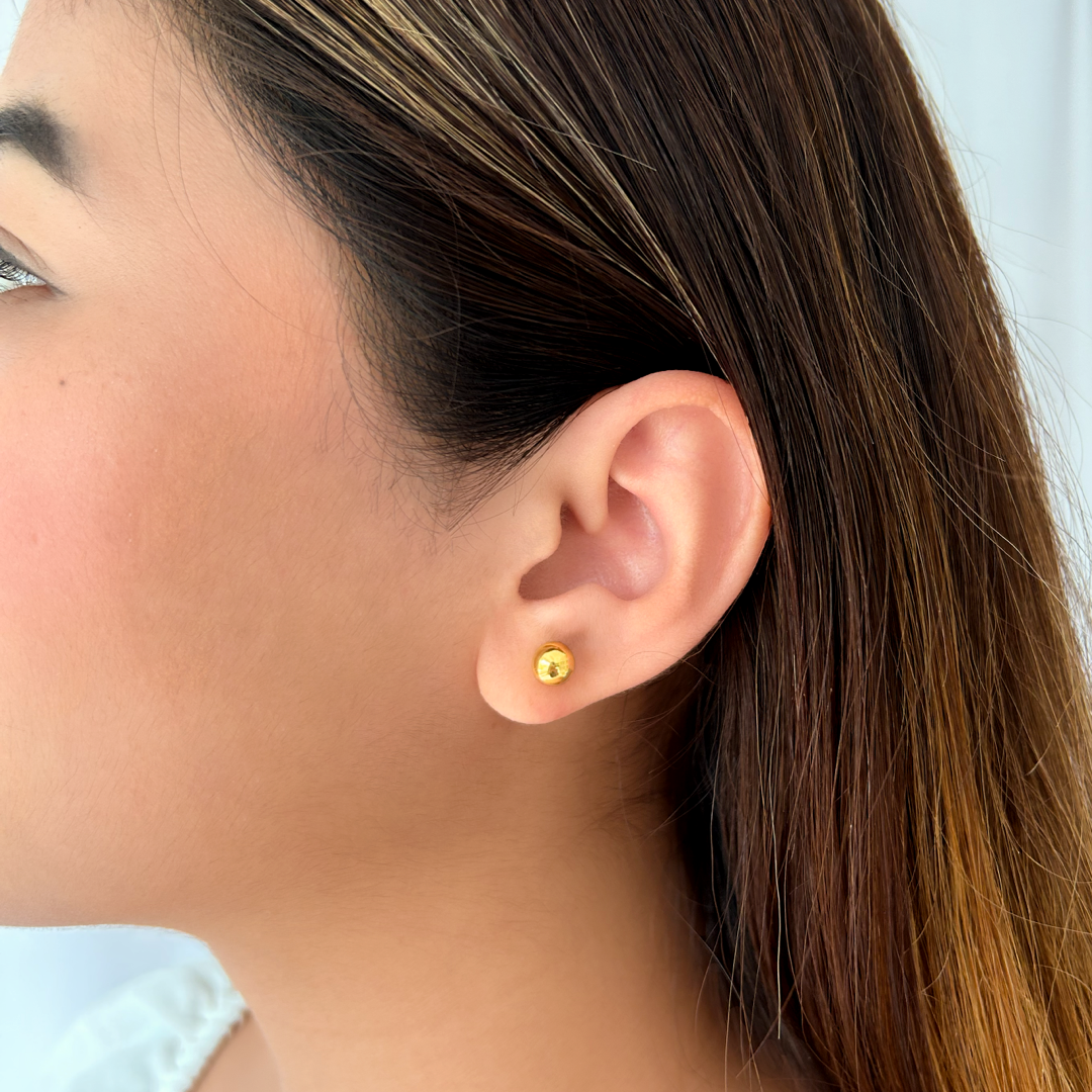 Gold Ball Studs - 6.5 mm