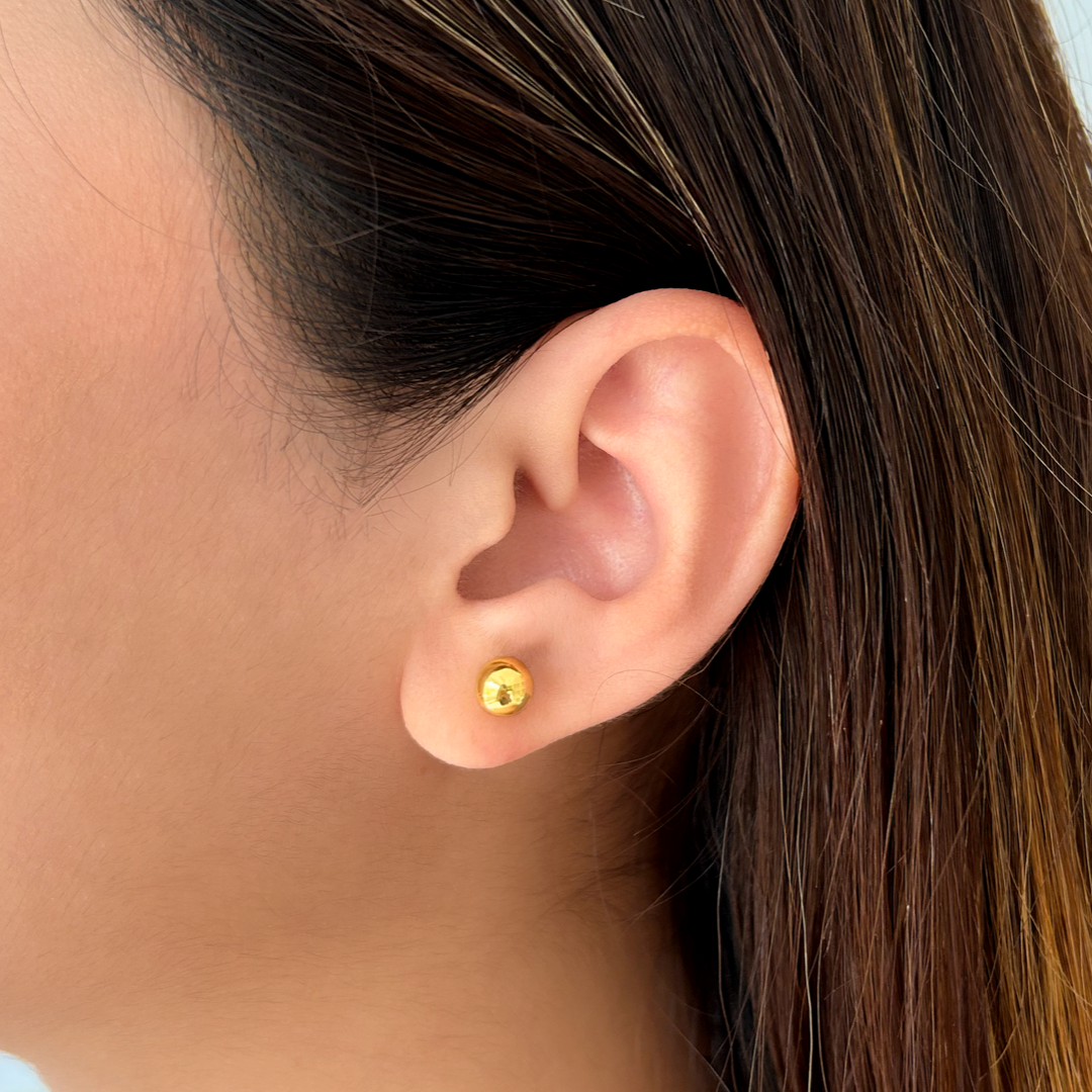 Gold Ball Studs - 6.5 mm