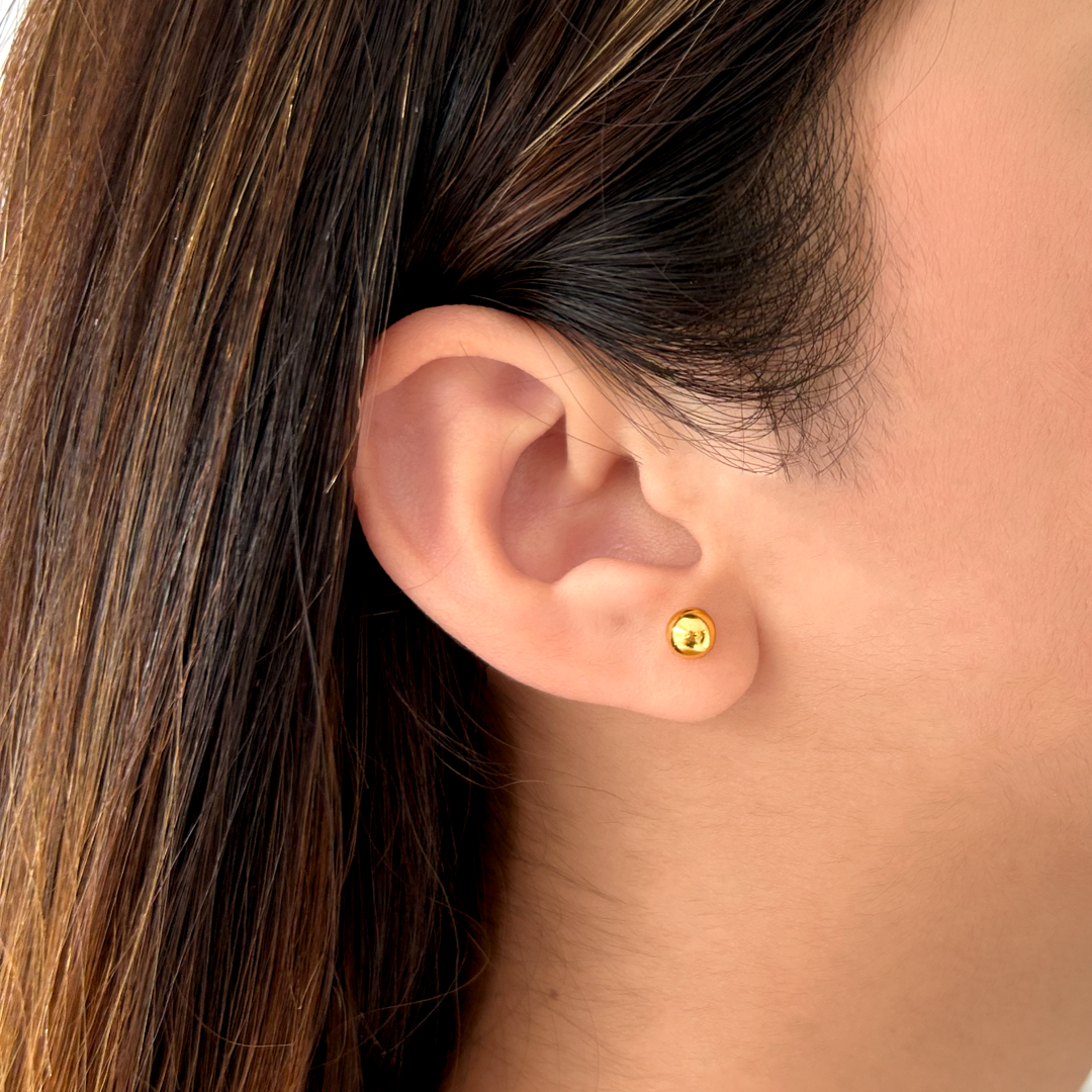 Gold Ball Studs -6 mm