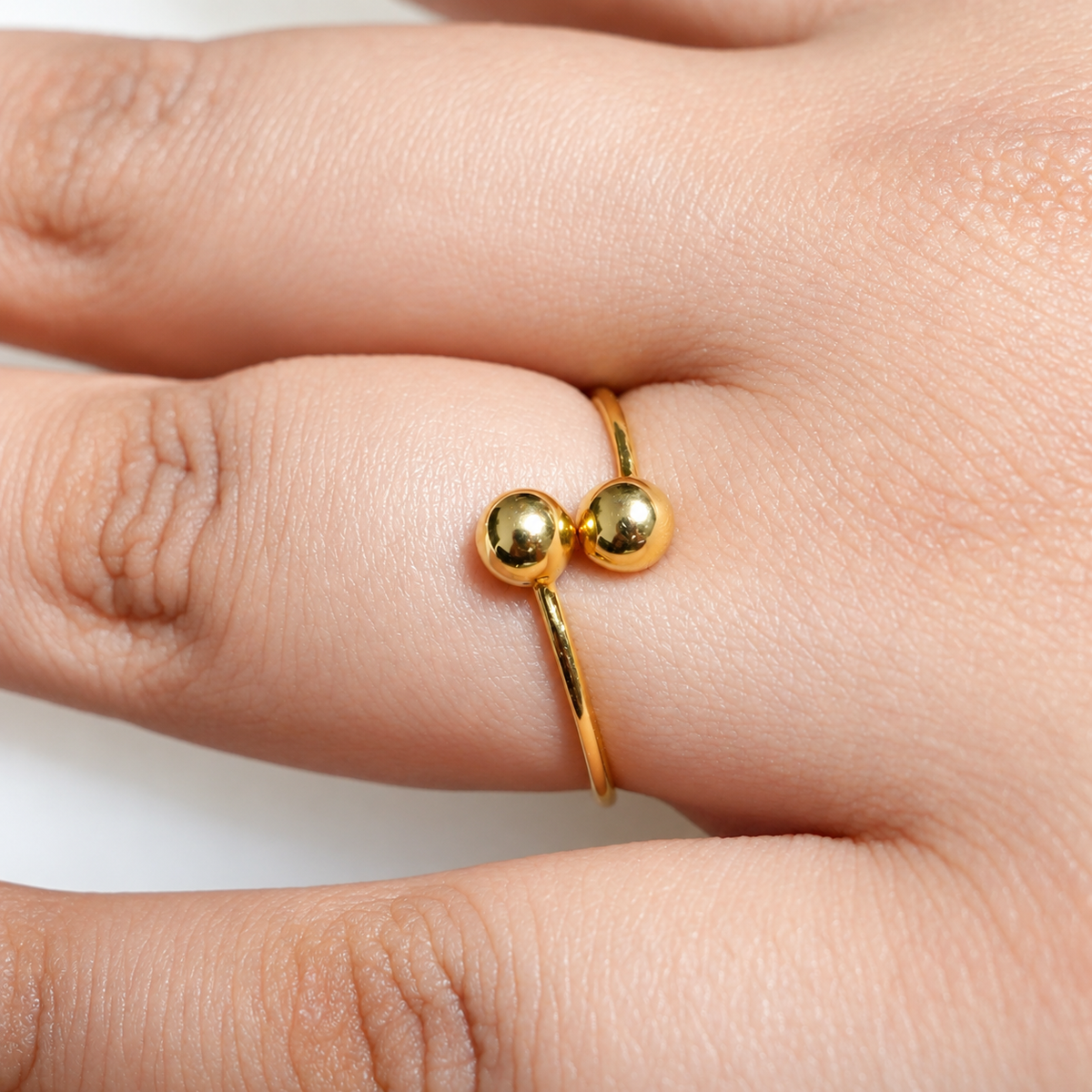 Sphere Open Ring