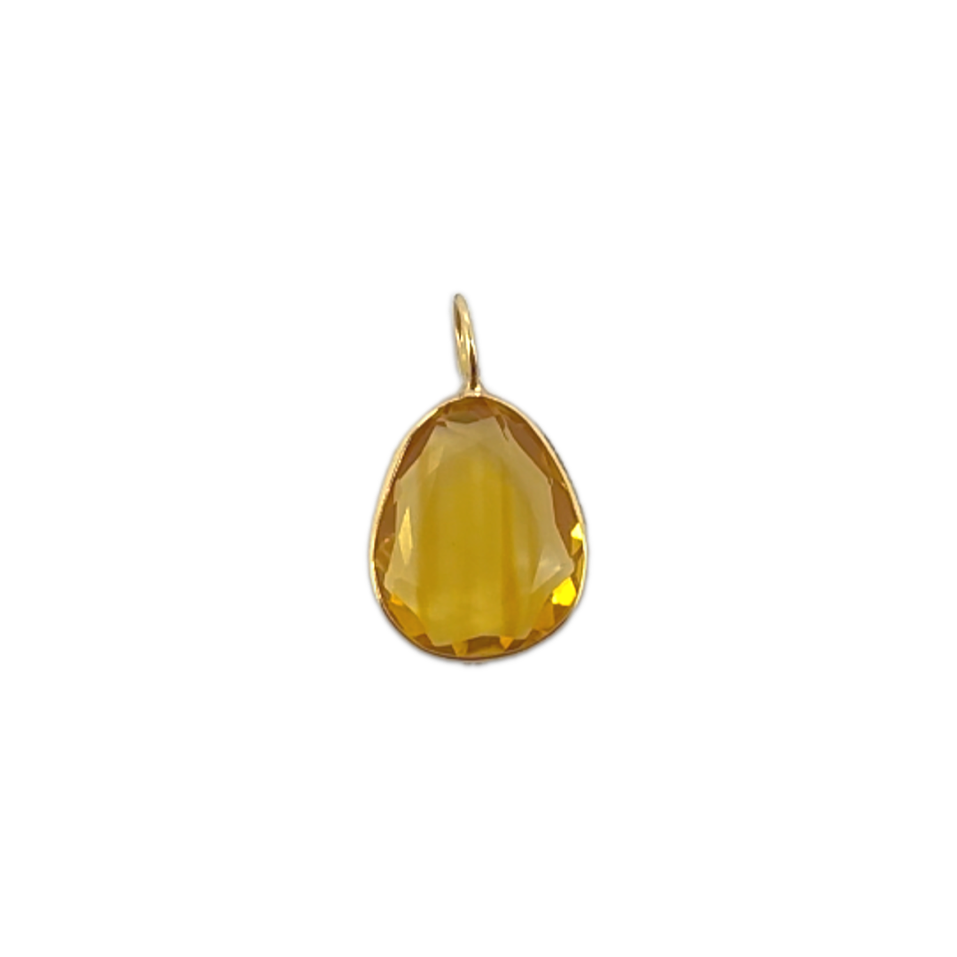 Abstract Citrine Pendant