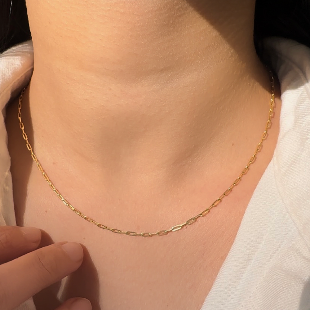 Buy 18K gold chains for women online | Ladies Gold Chain - Starkle