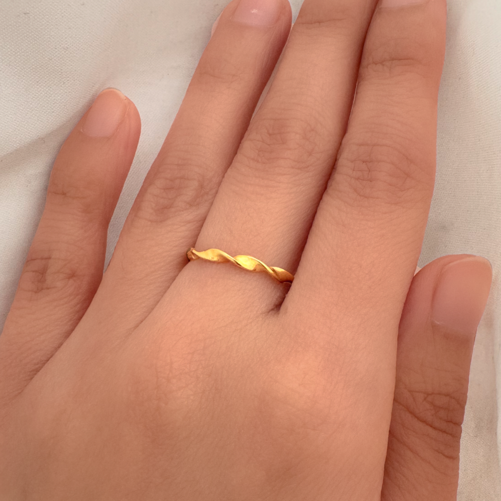 Buy Original Impon Ad Stone Stylish Simple Gold Ring Design for Girls