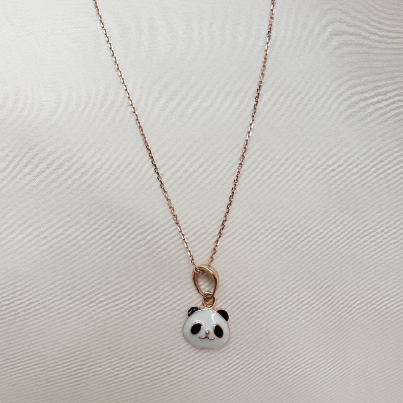 Enamel Panda Necklace