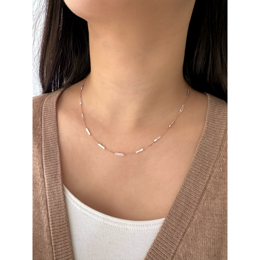 Pearly Baguette Chain