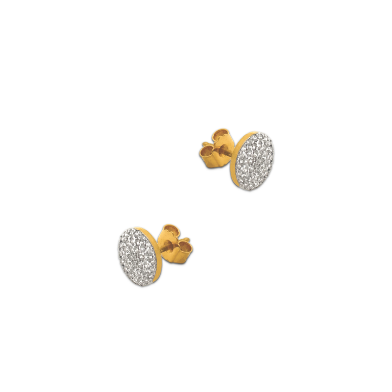 Studded Circle Studs