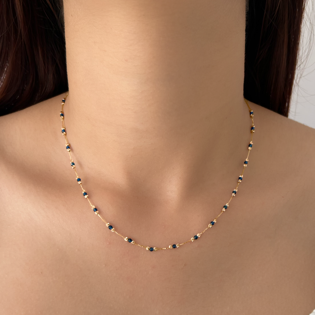 Blue Bead Necklace