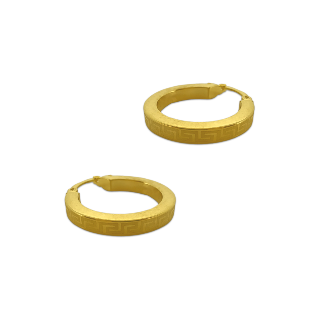 Bold Flat Meander Hoops
