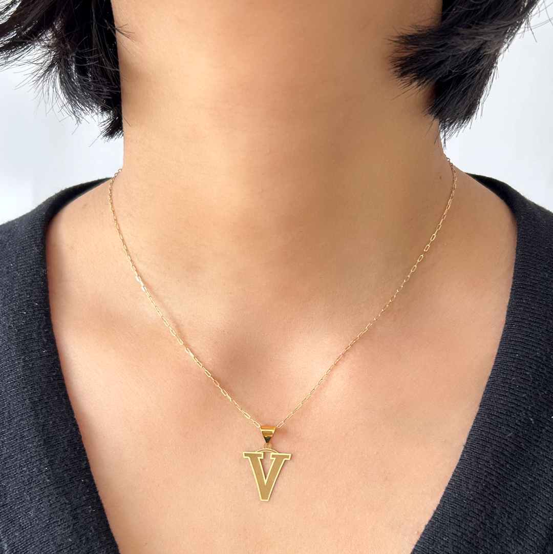 Bold Initial Pendant