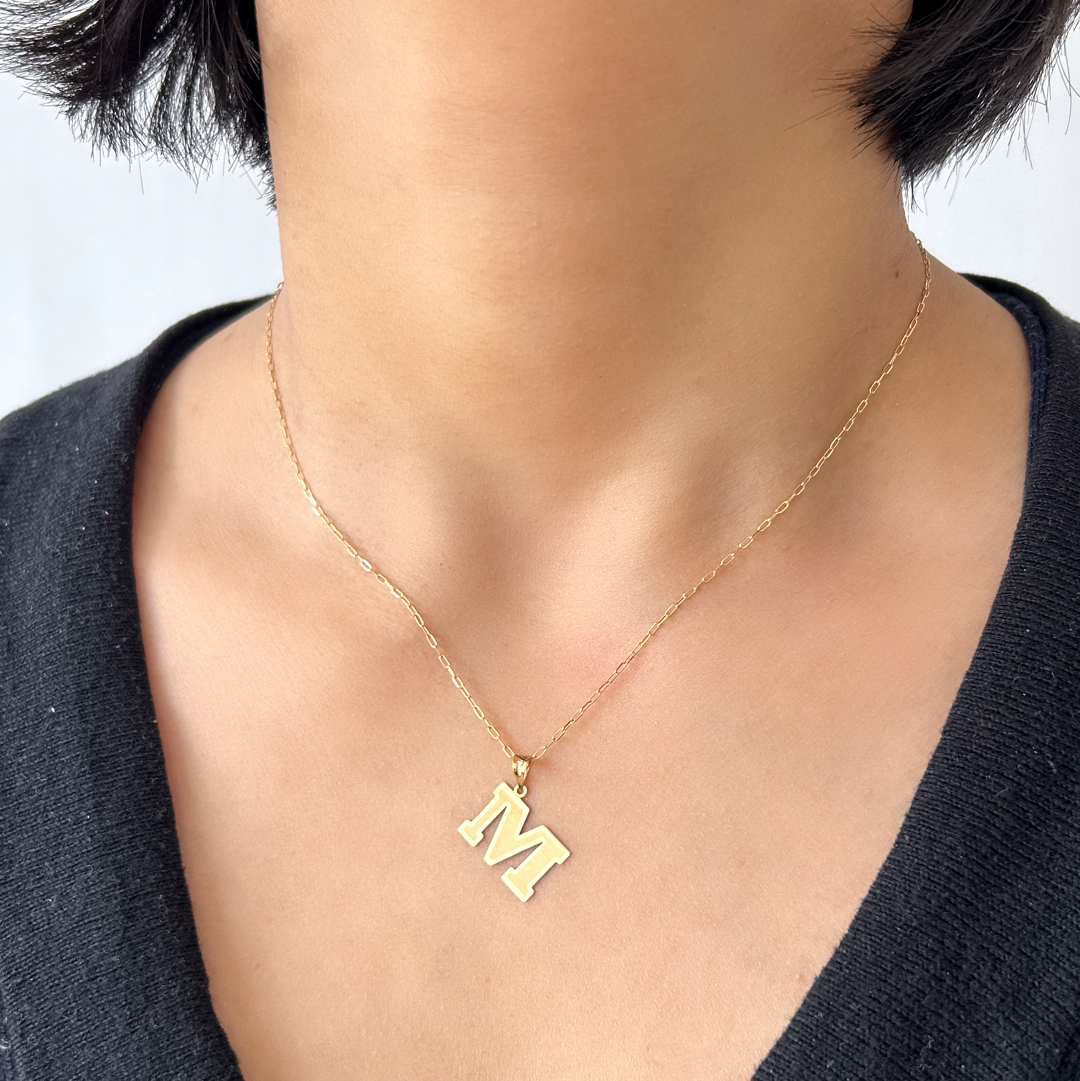 Bold Initial Pendant