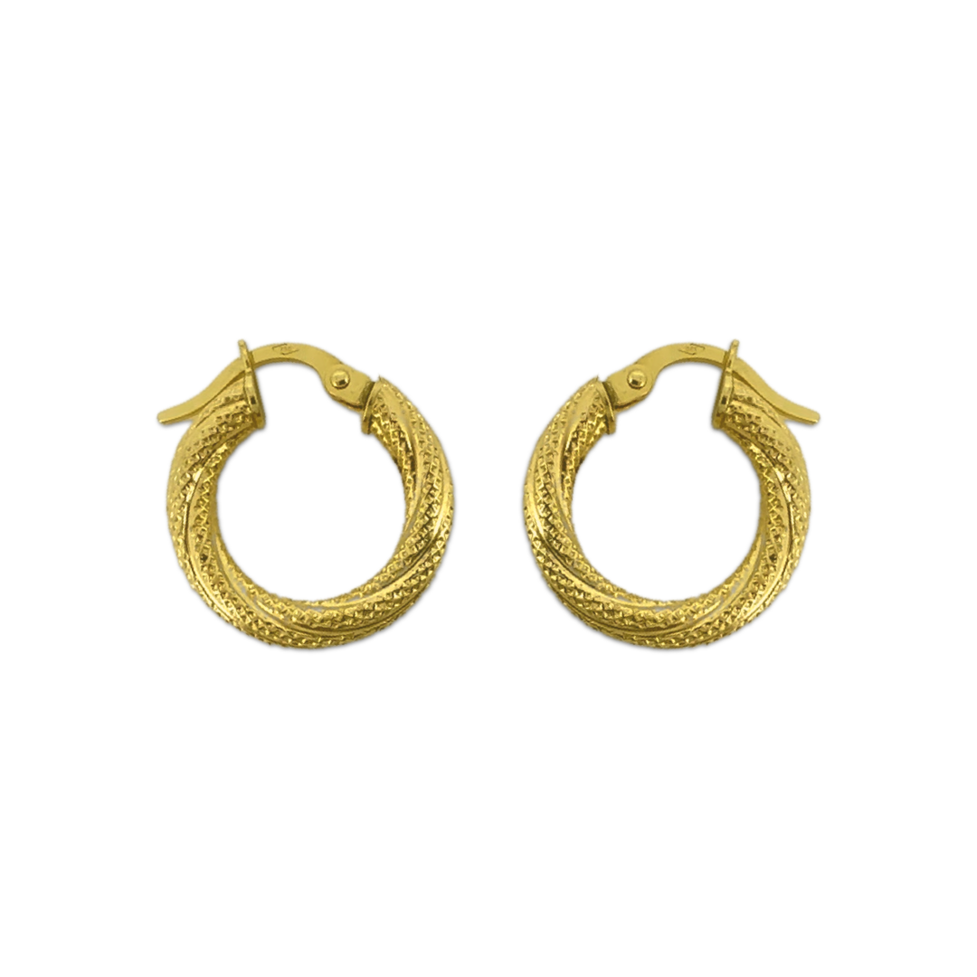 Bold Twister Hoops