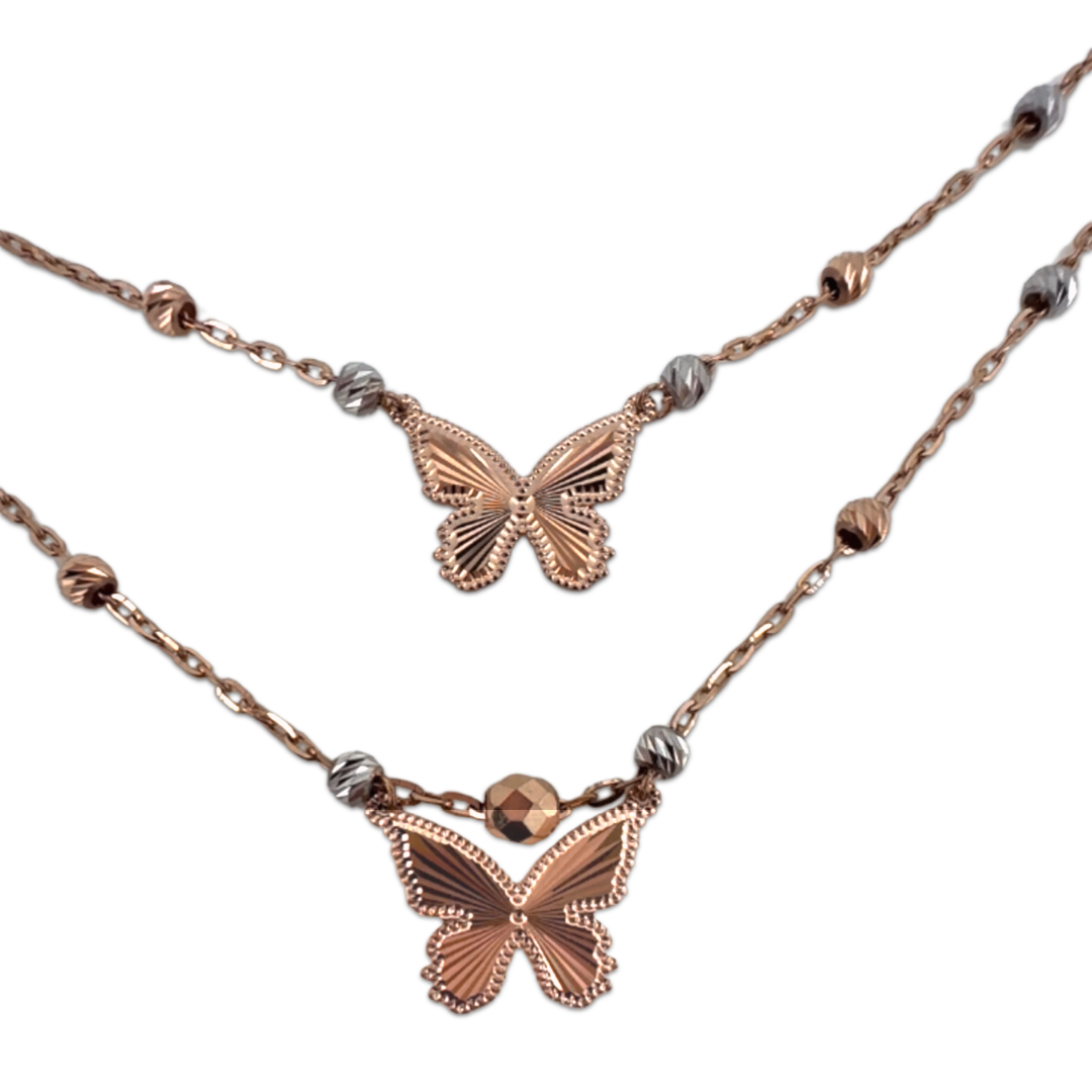 Butterfly Double Necklace
