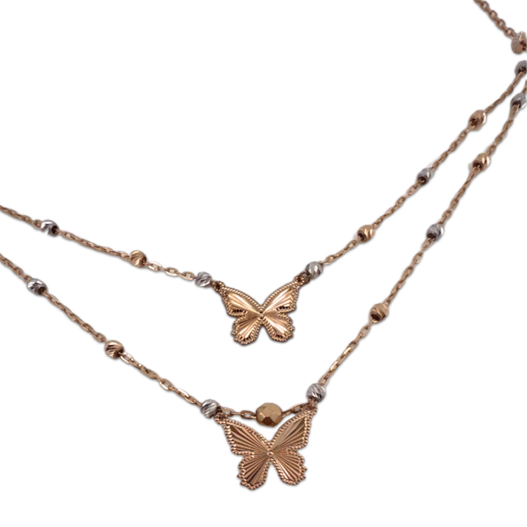 Butterfly Double Necklace