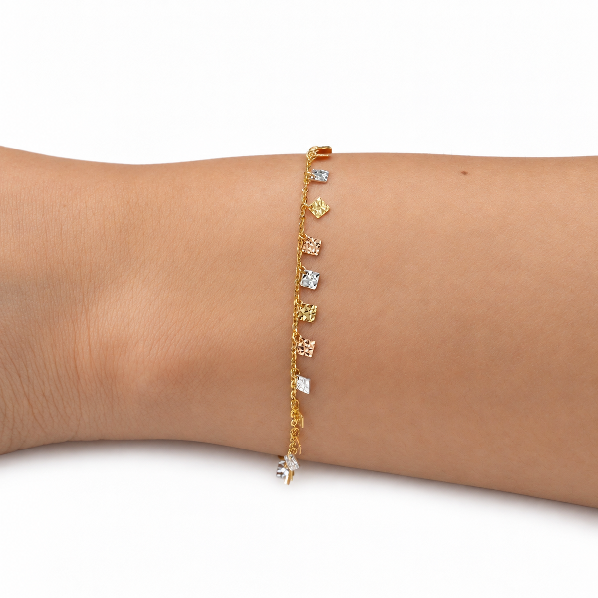 Multi Rhombus Charm Bracelet