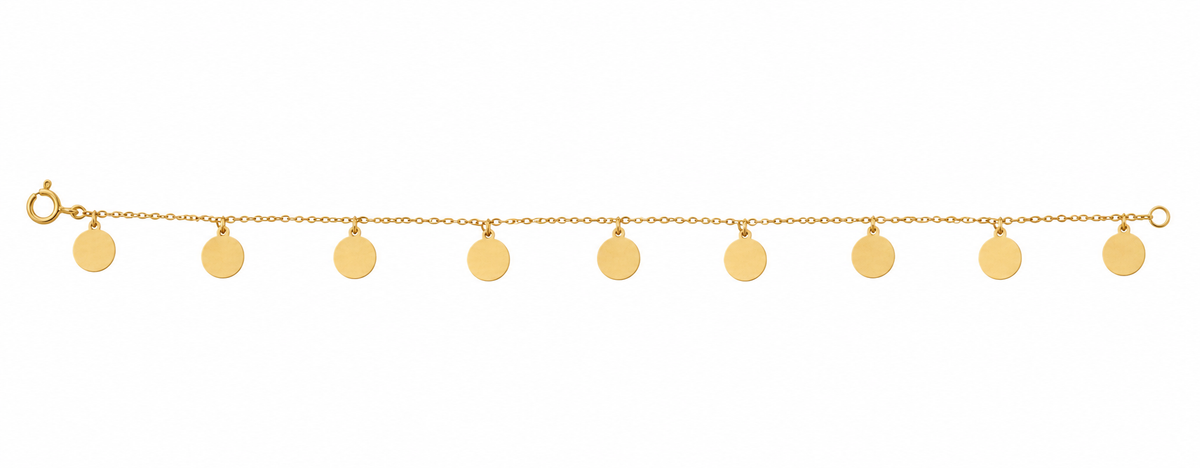 Gold Circle Anklet