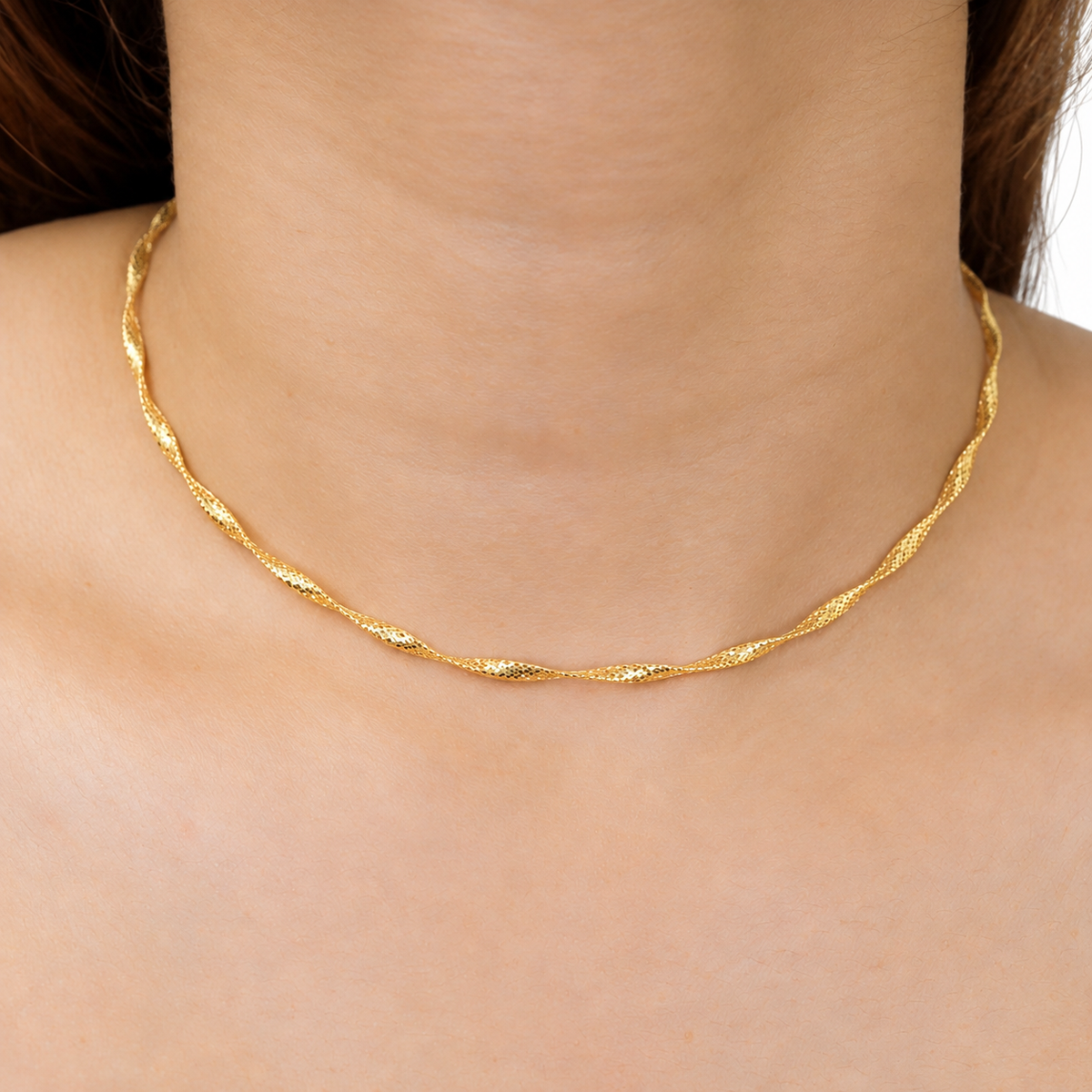 Spiral Mesh Necklace