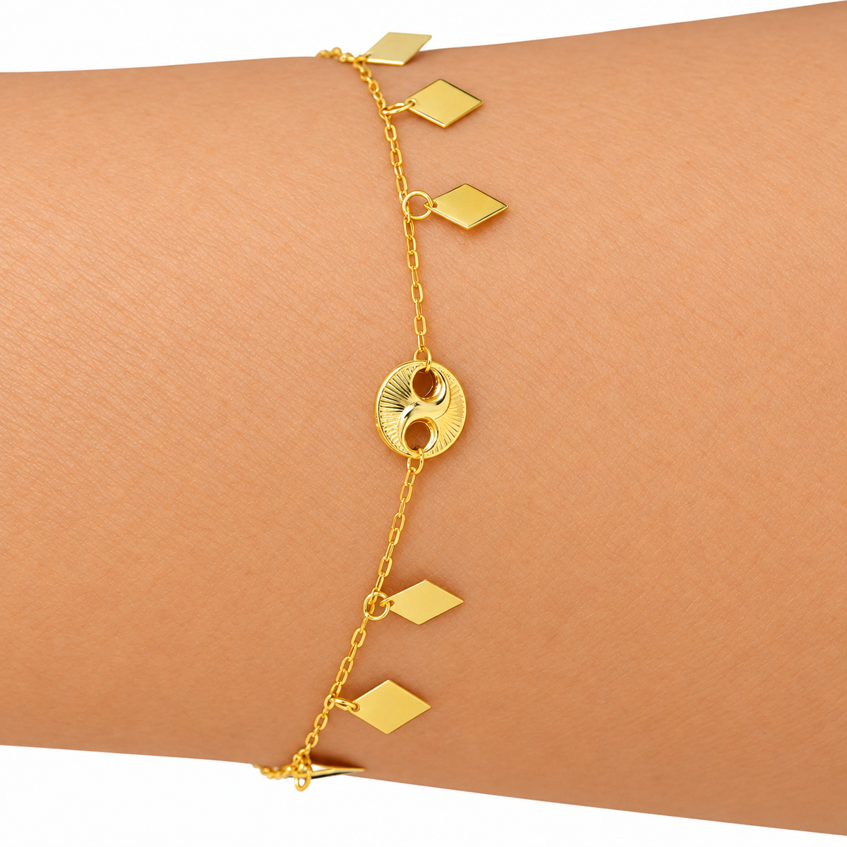 Yin Yang Rhombus Bracelet