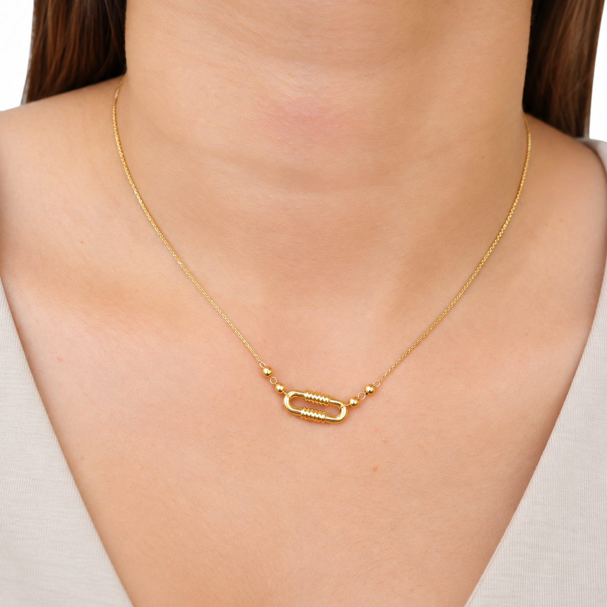Clipper Bead Necklace