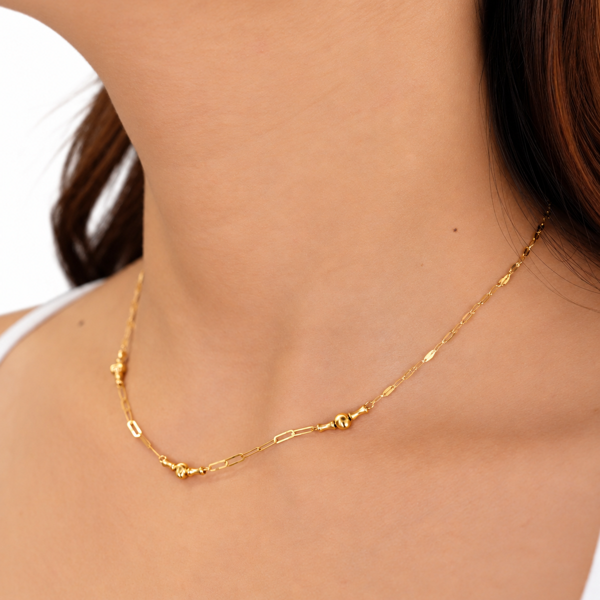 Beaded Link Enigma Necklace