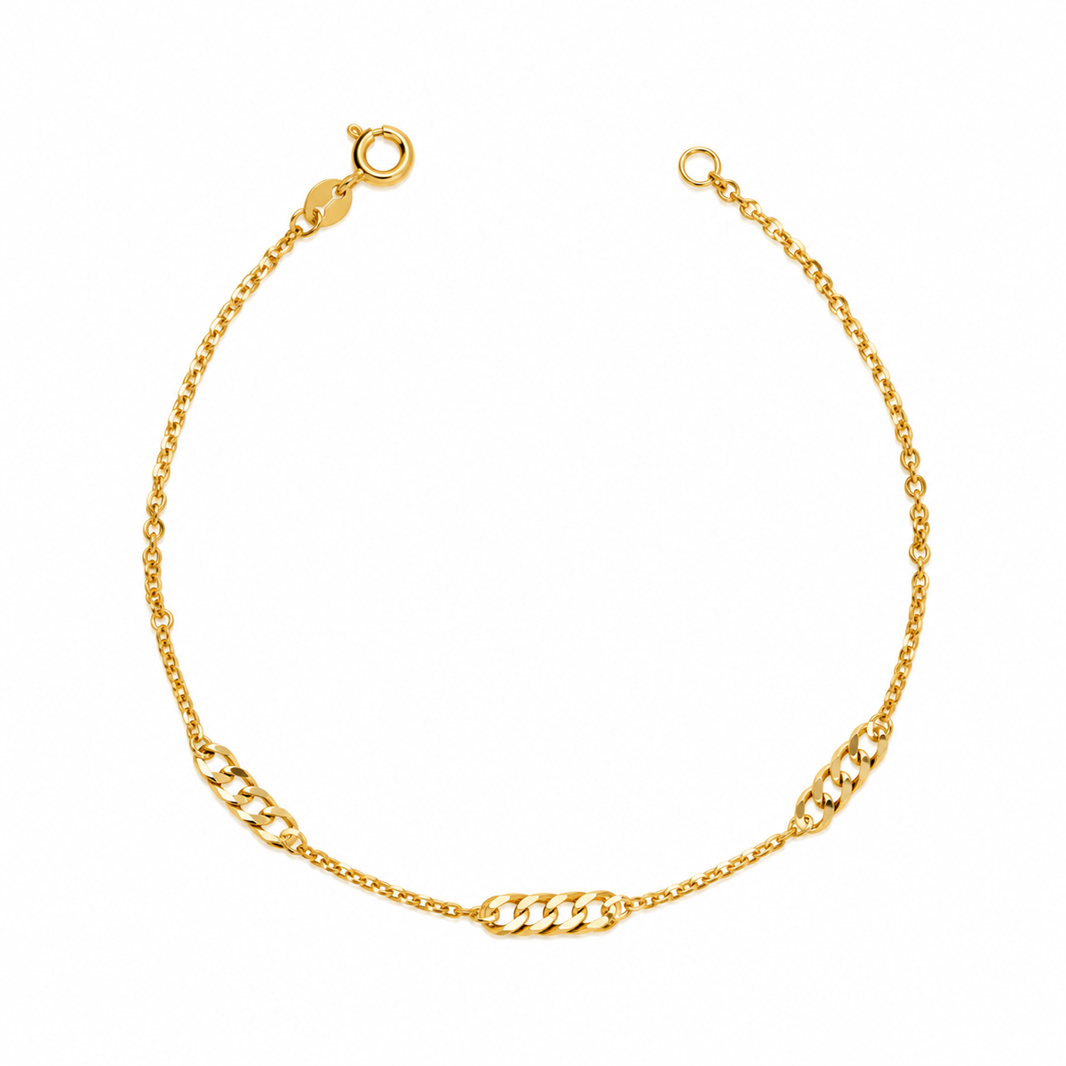 Fine Curb Link Bracelet