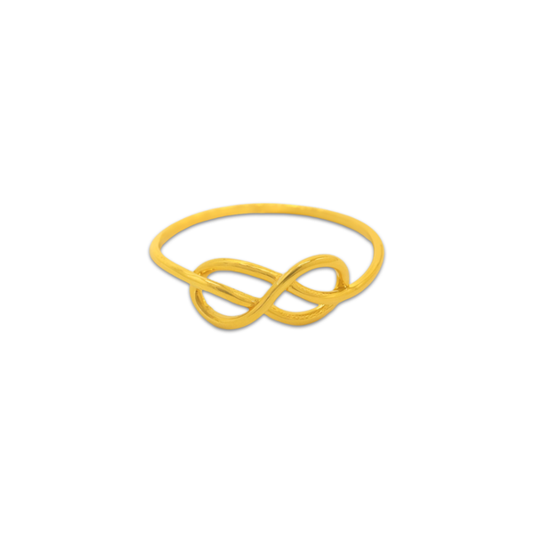 Double Infinity Ring – Gold Infinity Band | Starkle