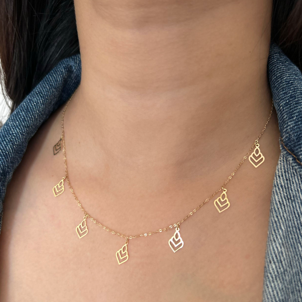 Tassel Charm Necklace: 18K Gold Plated – Dorada Jewellery