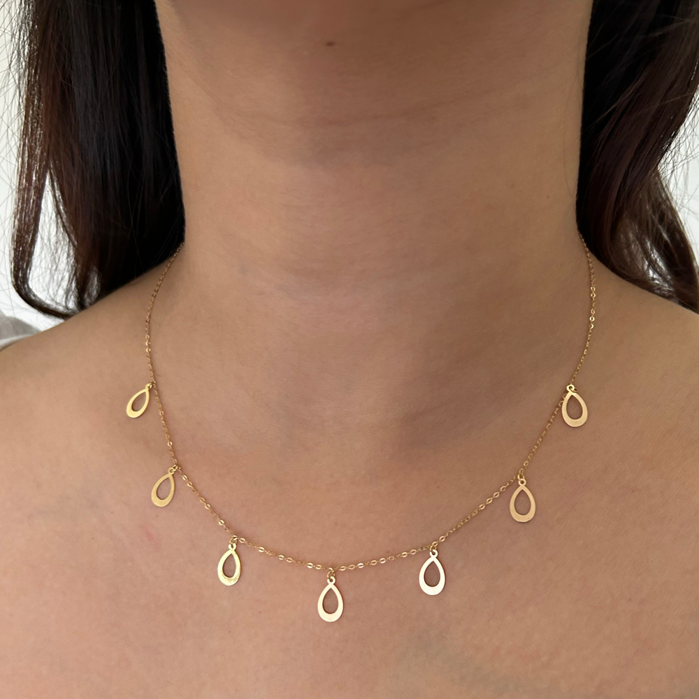 Raindrop Charm Necklace