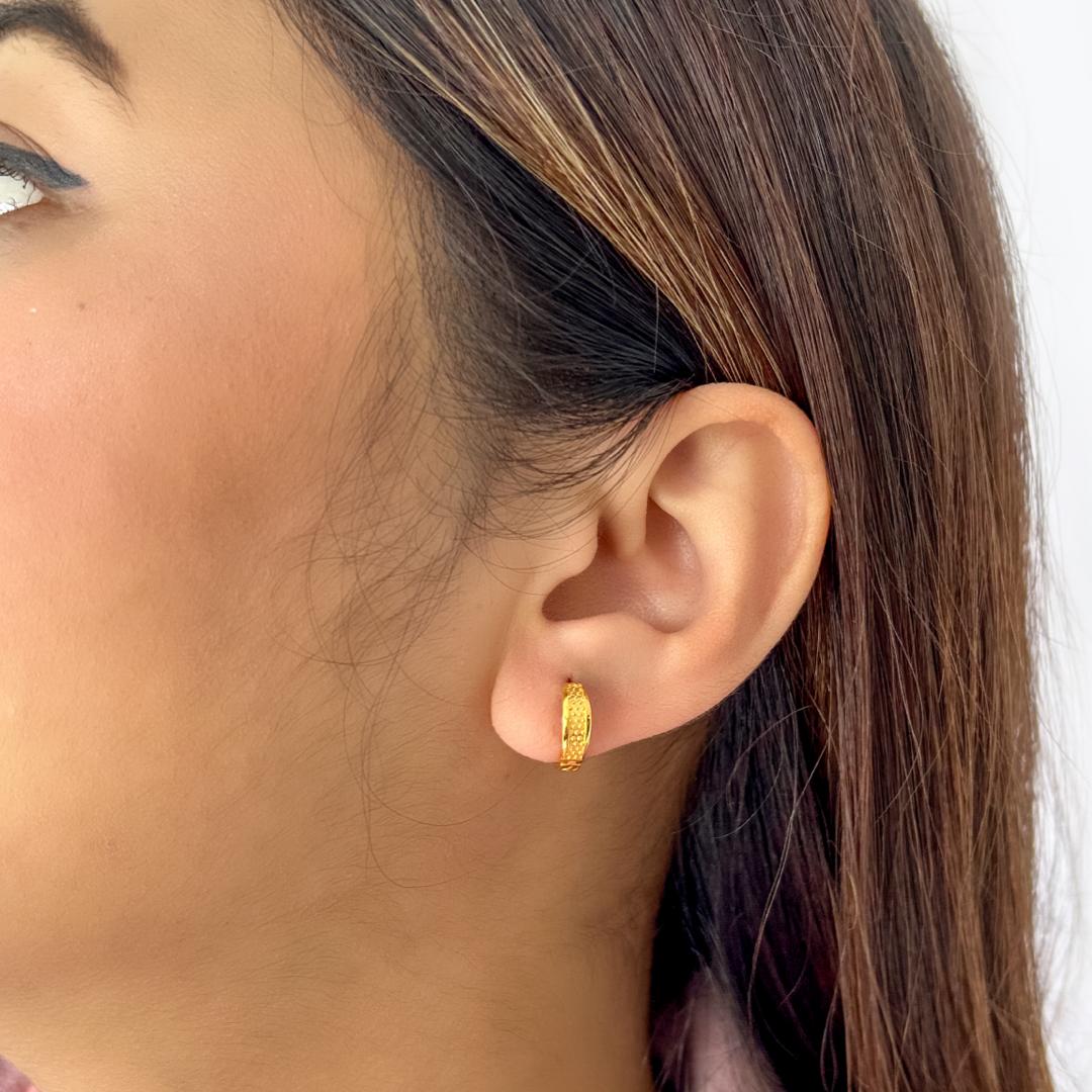 Dual Textured Hoops